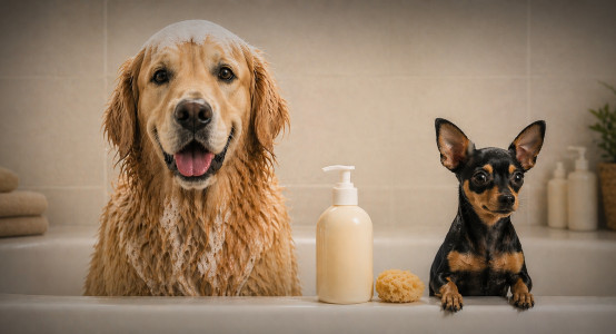 Golden Retriever and Toy Terrier: Why One Shampoo for Both Dogs Is a Bad Idea