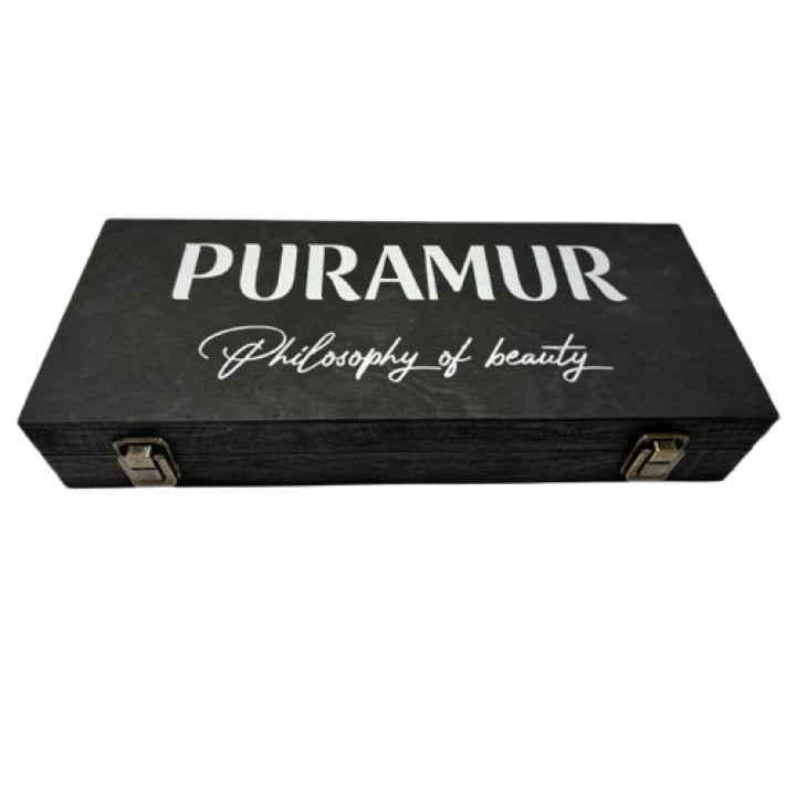 Buy gift set of perfumes Puramur Aroma Line (4 pcs) ) wooden pack