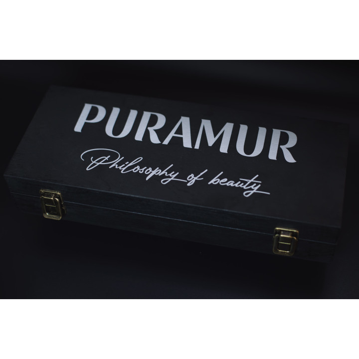 Buy gift set of perfumes Puramur Aroma Line (4 pcs) ) wooden pack