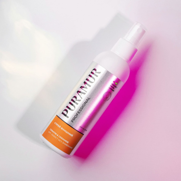 Фінішний спрей для шерсті собак і котів Puramur Keratin & Ceramide — без змивання, 200 мл