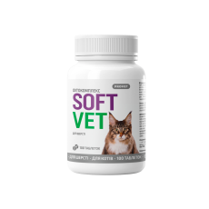 Phytocomplex SOFTVET for Cats’ Coat Health, 100 Tablets