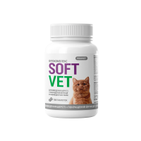 Фітокомплекс SOFTVET для котів для виведення шерсті та покращення функції сечовивідної системи, 100 таб