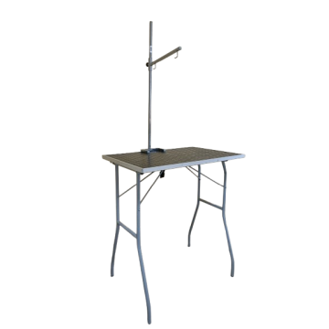 Professional grooming table with an adjustable arm