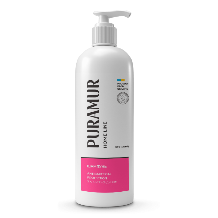 Puramur Antibacterial Protection Shampoo with chlorhexidine 1000 ml