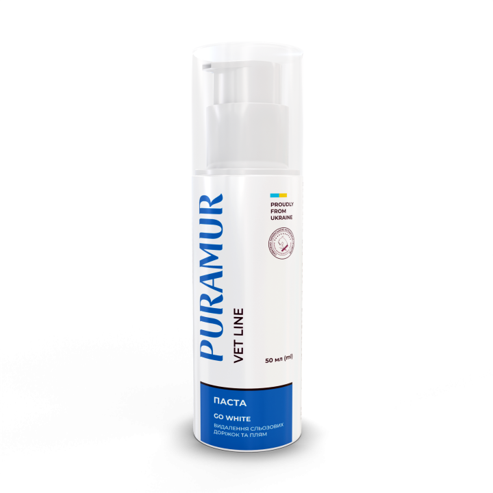 Puramur tear stains removal paste for cats and dogs Bright Glance 50 ml
