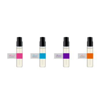 Puramur set of fragrance mists samples 4 units 3 ml